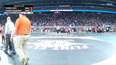 D1-175 lbs Cons. Round 1 - Damion Hedgspeth, Portage Northern HS vs Darnel Boyd, Roseville HS