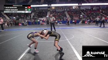 60 lbs Cons. Semi - Allie Mancuso, Hays Wrestling Club vs Finley Kuhlman, Oakley Wrestling Club