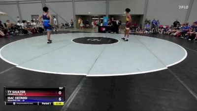 157 lbs Quarterfinals (8 Team) - Ty Saulter, Minnesota Red vs Isac Deonigi, Washington