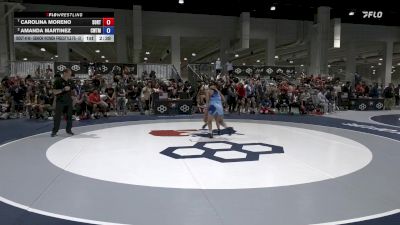 Senior Women Freestyle FS - 57 lbs Quarters - Carolina Moreno, Southern Oregon Regional Training Center vs Amanda Martinez, Cardinal WC/ Titan Mercury Wrestling Club (TMWC)