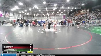 70 lbs Cons. Round 2 - Colton Marler, White River Hornets WC vs Austin Fish, All-Phase WC