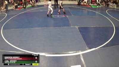 50 lbs Champ. Round 2 - Dawson Bodily, Iron Co Wrestling Academy vs Cael Woody, Sons Of Atlas WC