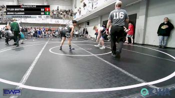 160 lbs Quarterfinal - Tyler Britton, Raw Wrestling Club vs Jesse Claudio, HURRICANE WRESTLING ACADEMY