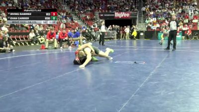 1A-175 lbs Cons. Round 2 - Evan Carrier, West Monona-Whiting vs Irving Ramirez, West Sioux, Hawarden