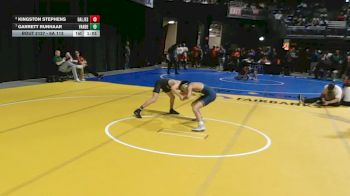 6A 113 lbs Quarterfinal - Garrett Runhaar, Austin Vandegrift vs Kingston Stephens, Dallas Jesuit College Prep School