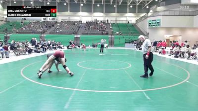 132 lbs Round 1 (16 Team) - James Colatosti, Brookwood vs Will DeSanto, Hillgrove