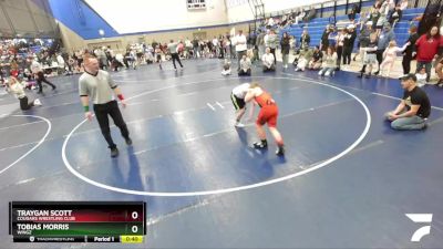 125 lbs Round 1 - Traygan Scott, Cougars Wrestling Club vs Tobias Morris, Wingz