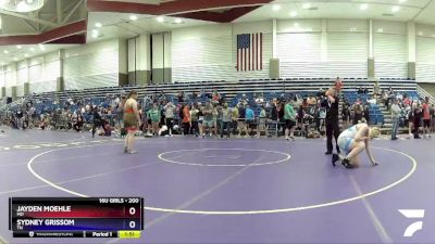 200 lbs Round 5 - Jayden Moehle, MO vs Sydney Grissom, TN