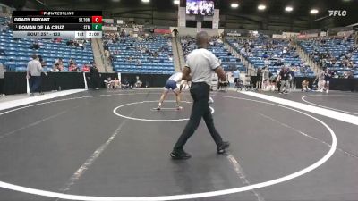 133 lbs Quarterfinal - Roman De La Cruz, University Of Saint Mary (KS) vs Grady Bryant, St. Thomas University