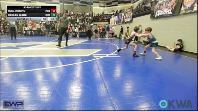 61 lbs Consi Of 4 - Max Jansing, Prodigy Elite Wrestling vs Harlan Wade, Husky WC