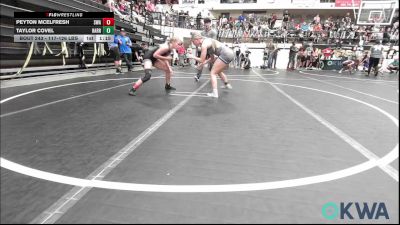 117-126 lbs Rr Rnd 3 - Peyton MCELFRESH, Shelton Wrestling Academy vs Taylor Covel, Harrah Little League Wrestling