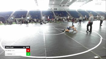90 lbs Semifinal - Alexander Ortiz, Team Selma vs Jackson Walker, LV Bear Wrestling Club