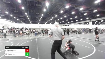 82 lbs Consi Of 4 - Braxten Serrano, Stout Wrestling Academy vs Maxin Harper, Valley Bad Boys