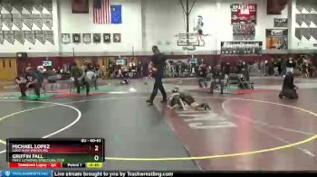 60 lbs Round 3 - Griffin Fall, Faith Lutheran Wrestling Club vs Michael Lopez, Gold Rush Wrestling