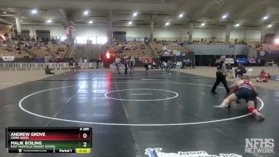 A 285 lbs 3rd Place Match - Malik Boiling, East Nashville Magnet School vs Andrew Grove, Creek Wood