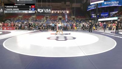 125 lbs Cons. Quarters - Arianna Ruiz, FL vs Cristel Miguel, CT