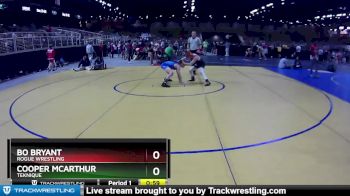 85 lbs Cons. Round 3 - Bo Bryant, Rogue Wrestling vs Cooper Mcarthur, Teknique