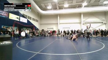 150 lbs Semifinal - Zach Kohler, Wasatch vs Denton Martin, Uintah