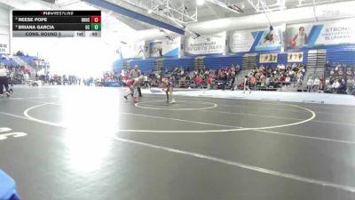 100 lbs Cons. Round 2 - Reese Pope, Olathe North vs Briana Garcia, Dodge City