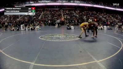 4A 165 lbs Quarterfinal - Mac Kopelman, Laney vs Brieon Mayfield, Jack Britt