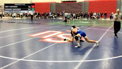 133 lbs Cons. Round 2 - Trey Custodio, Washington & Lee vs Anthony Esposito, Slippery Rock Club Team