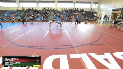 113C 1st Place Match - Koan Hotema, Flow Academy vs Colt Kalaukoa, Grapplers HI