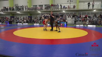 65kg Semifinal - Mikhail Lebedev, Island Wrestling Academy vs Cruz Lewis, Vanier College WC