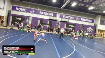 80 lbs Cons. Round 1 - Brady Worthen, Team Pride Academy vs Braxton Stander, Fremont Wrestling Club