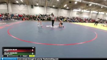 115 lbs Champ. Round 1 - Angelica Silva, Mullen vs Micah Vasquez, Moffat County