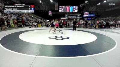 110 lbs Cons. Rd Of 16 - Miayalee Ortiz Martinez, FL vs Mariah Mills, FL