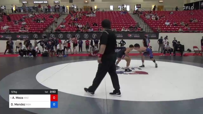 Arizona Righetti 57 kg Quarters - Adrian Meza, Arizona vs Dominic Mendez, Righetti High ...