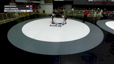 70 lbs Cons. Rd Of 16 - Gavin Mitchell, Granite Hills High School Wrestling vs Brady Thornton