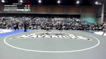 132 lbs 3rd Place - Nathan Carrillo, St John Bosco vs Jack Malinconico, Poway