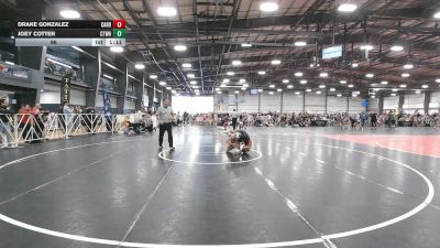 96 lbs Round 2 (10:45am Saturday) - Joey Cotter, CTWHALE vs Drake Gonzalez, Cali Red