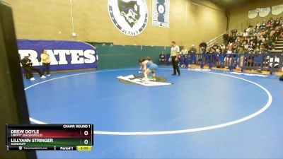 110 lbs Champ. Round 1 - Drew Doyle, Liberty (Bakersfield) vs LillyAnn Stringer, Nordhoff