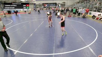 Junior Boys - 120 lbs Quarters - Ethan Sharp, Uintah Wrestling vs Roman Luttrell, Cleveland High School Wrestling