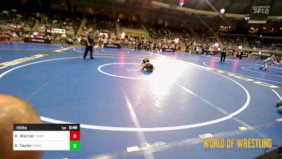 100 lbs Consi Of 8 #2 - Kinsley Warner, Triumph Wrestling Club vs Kynlee Taylor, Powerhouse Wrestling