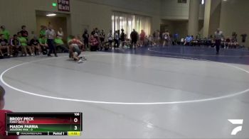 106 lbs Round 1 (6 Team) - Mason Parria, Assassins Pink vs Brody Peck, Funky Boyz