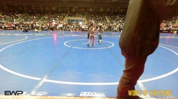 50 lbs Round Of 16 - Harley Beckley, Team Tulsa Wrestling Club vs Nayelli Romero, Salem Elite Mat Club
