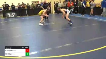 132 lbs Consolation - Hunter Snyder, Greater Latrobe vs Maclane Miller, Pine Richland