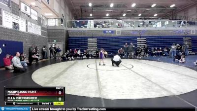 50 lbs Cons. Round 2 - Maximiliano Hunt, Moses Lake vs Ella Rheingruber, Mountain Man Wrestling Club