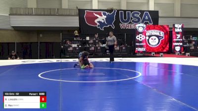 10U Girls - 62 lbs Cons. Round 2 - Olivia Rex, Bad Karma Wrestling Club vs Brynn Lincoln, Connecticut