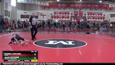 60 lbs Cons. Round 1 - Russell Schlagel, HLWW vs Gavin McAlpine, Pinnacle Wrestling