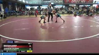 55 lbs Quarterfinal - Braydan Harris, Brute Force Wrestling vs Daemeon Coleman, Pace Wrestling Alliance