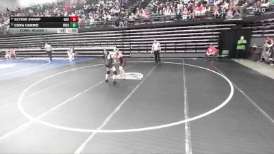 4A 140 lbs Cons. Round 1 - Alysse Sharp, Uintah vs Cora Harris, Provo