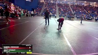 120 lbs Champ. Round 1 - Gabriel Crenshaw, Smyrna vs Brett Stanley, Brecksville