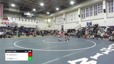 144 lbs Quarterfinal - Aiden Lamarre, Bristol Central vs Teddy Goetz, New Canaan