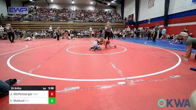 61-64 lbs Round Of 16 - Jaxon Wolfenberger, Keystone Wrestling Club vs Elijah Matlock, Sallisaw Takedown Club