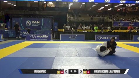 Quentin Joseph Linay Teruel vs Kaiden Malik 2026 Pan Jiu Jitsu IBJJF Championship