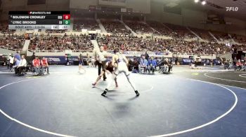 113-D4 5th Place Match - Solomon Crowley, Benson vs Lyric Brooks, Chino Valley High School
